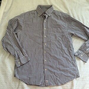 Vineyard Vines Plaid Murray Shirt Button Down 100% Cotton Medium